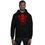 Thumbnail: Unisex Hoodie Black and Red Skull