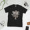 Thumbnail: Unisex t-shirt with white floral bouquet graphic design on the front