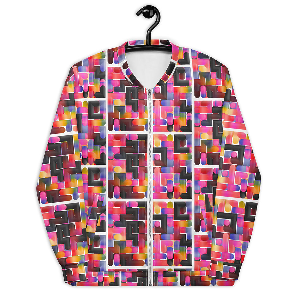 Thumbnail: Unisex Bomber Jacket neon