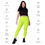 Thumbnail: Crossover leggings with pockets - Green XY001