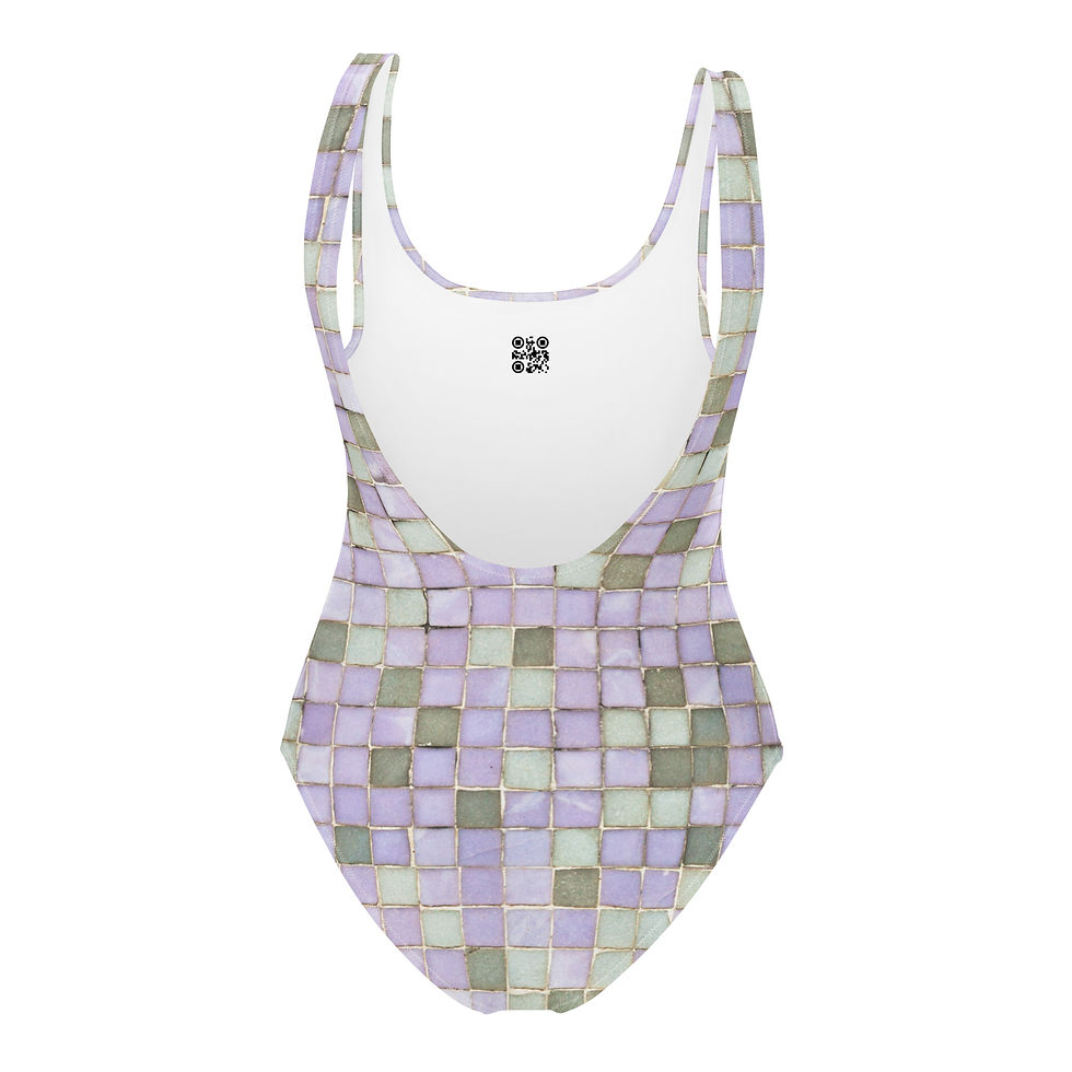 Thumbnail: Üheosaline ujumistrikoo - lilla roheline kuld