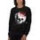 Thumbnail: Unisex Sweatshirt Black with Skull and Red Crown