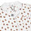 Thumbnail: Long-sleeved women’s pajama top with button-up front, notched collar, and chest pocket, featuring a repeating gingerbread man