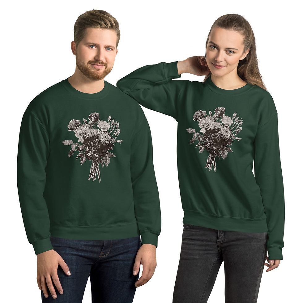 Thumbnail: Unisex Floral Sweatshirt
