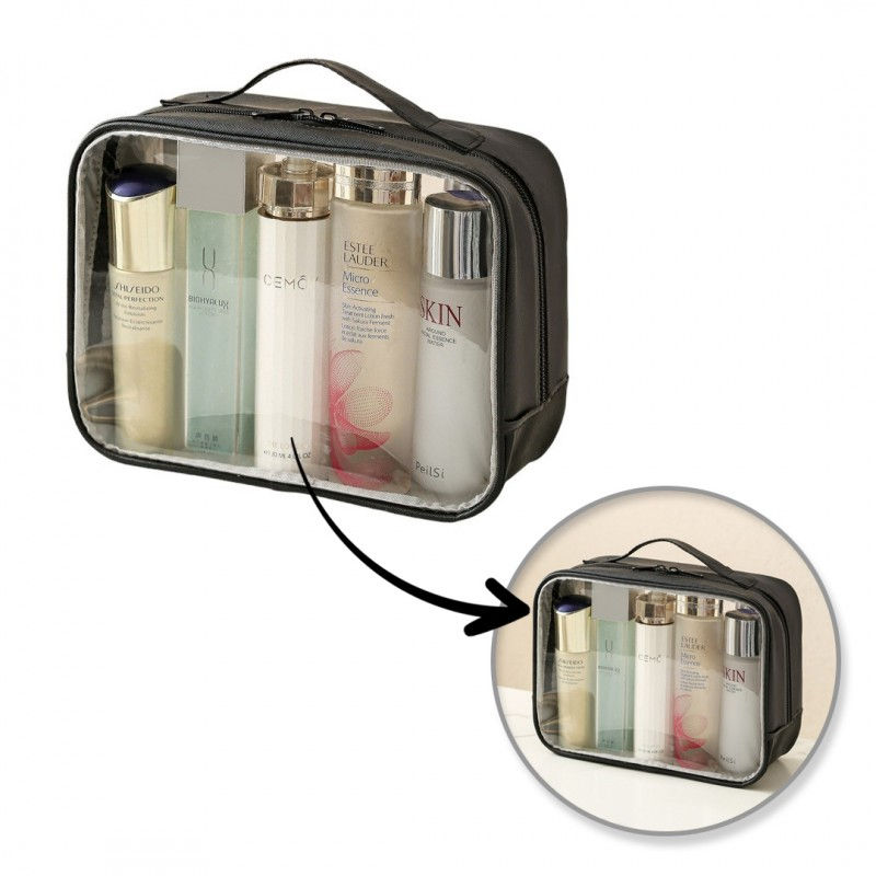 Cosmetic organizer bag for cosmetics black 26x20x11cm