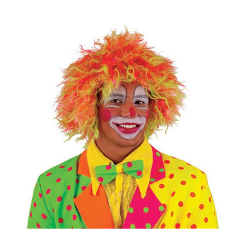 Neon wig yellow and orange