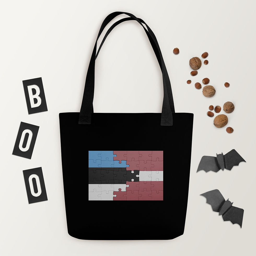 Thumbnail: Tote bag Estonia and Latvia Friendship