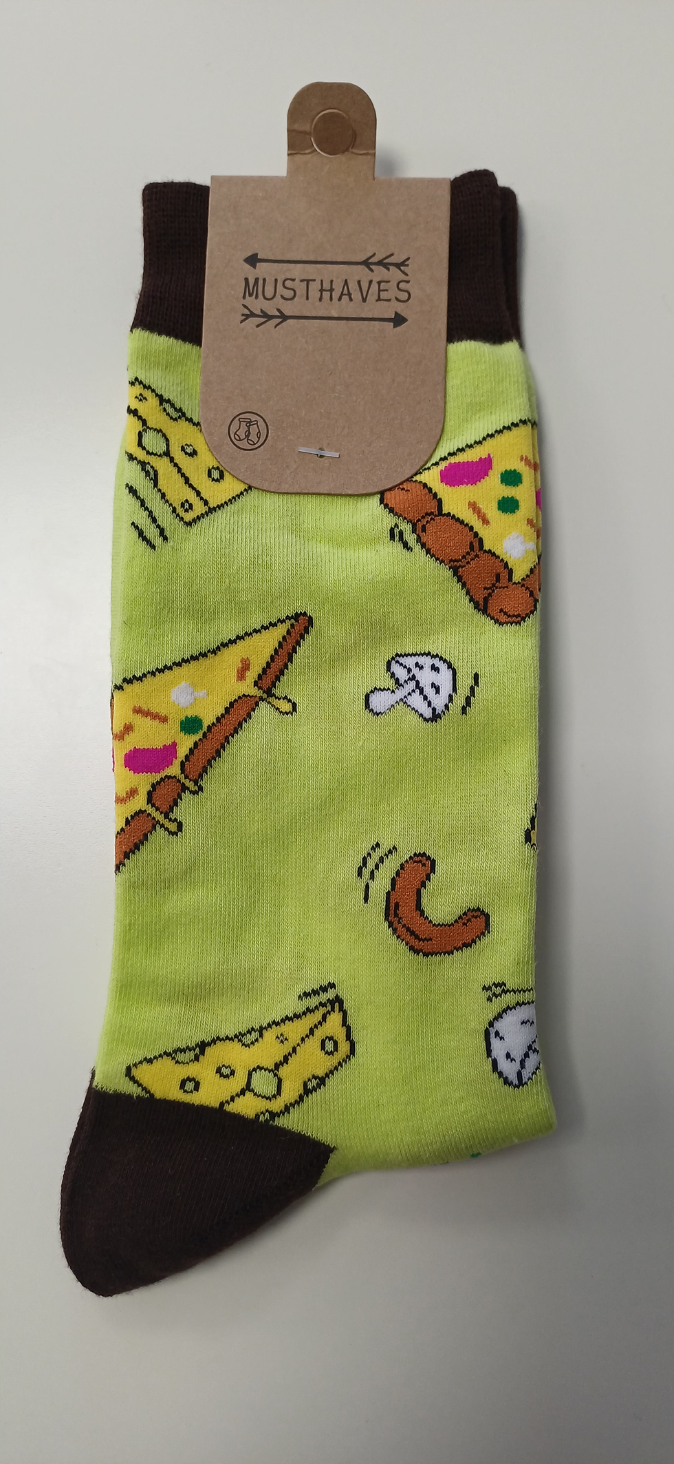 Thumbnail: Pair of Socks Size 38-45 Pizza S-G8.4