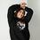 Thumbnail: Unisex Hoodie Black with Skull and red crown