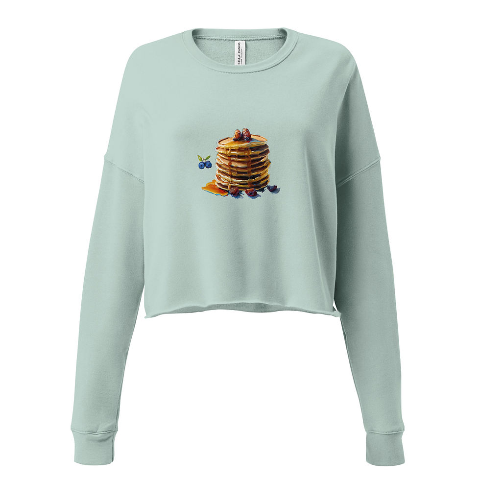 Thumbnail: Crop Sweatshirt - Pancakes