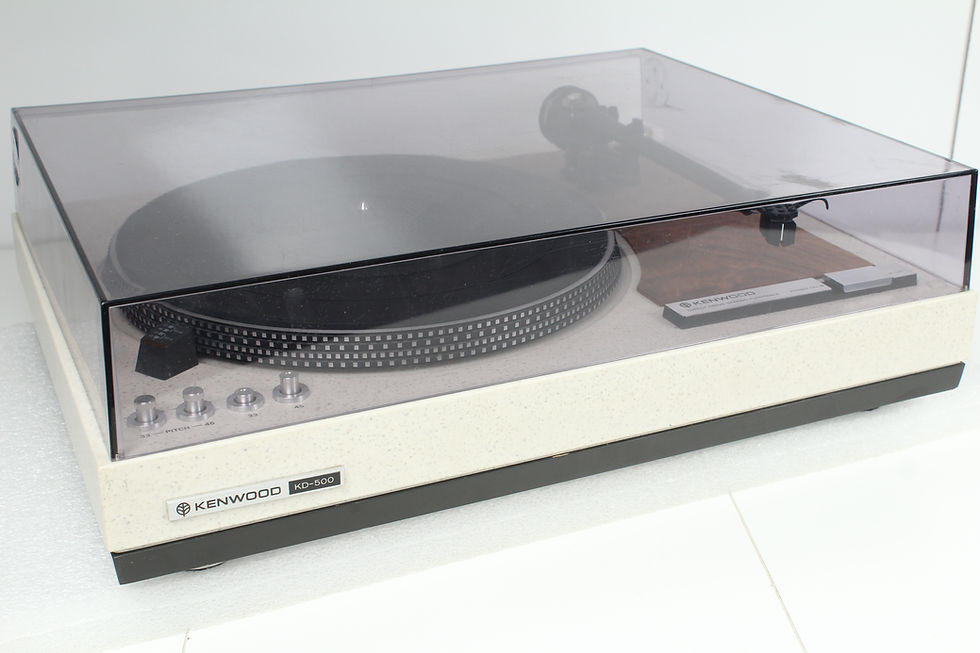Kenwood KD-500 Turntable With Denon DL-103 Cartridge & Rega Tone Arm. Available at Electric City Repair Denver Colorado