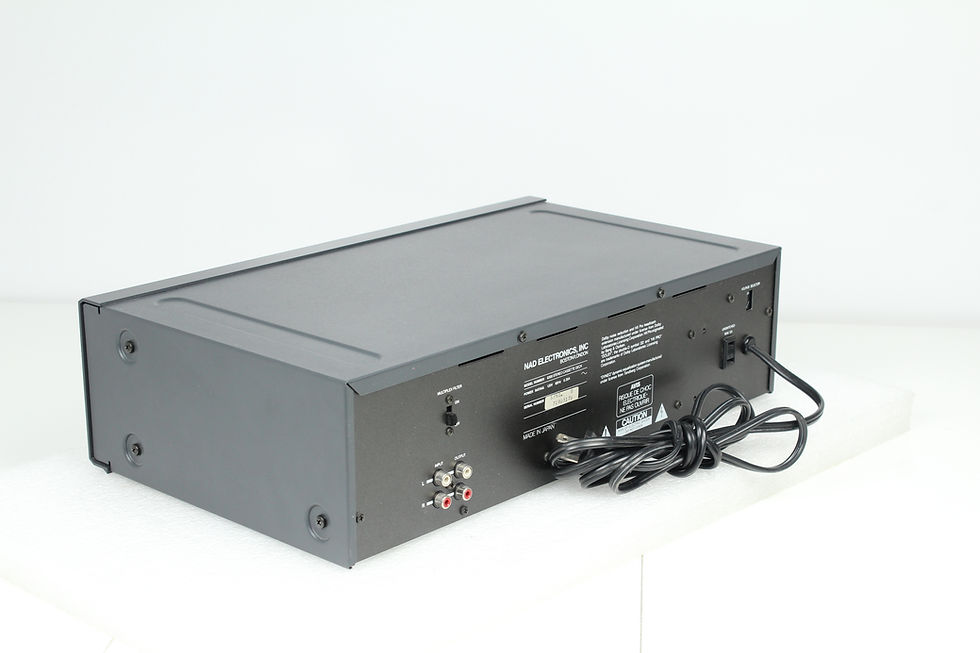 Thumbnail: Side/Back. 80's Vintage NAD 6300 Cassette Deck. Available at Electric City Repair Denver Colorado