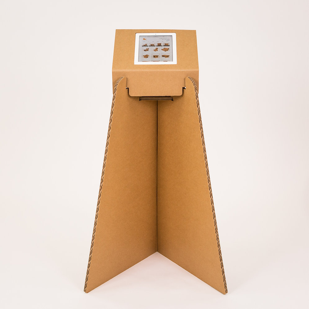 Cardboard iPad Stand Chairigami