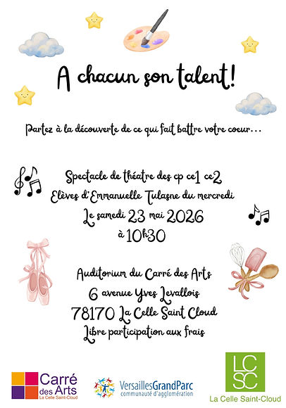 A CHACUN SON TALENT !
