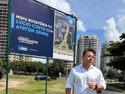Atenção, motorista: Obra de nova rotatória na Barra da Tijuca altera trânsito por 180 dias