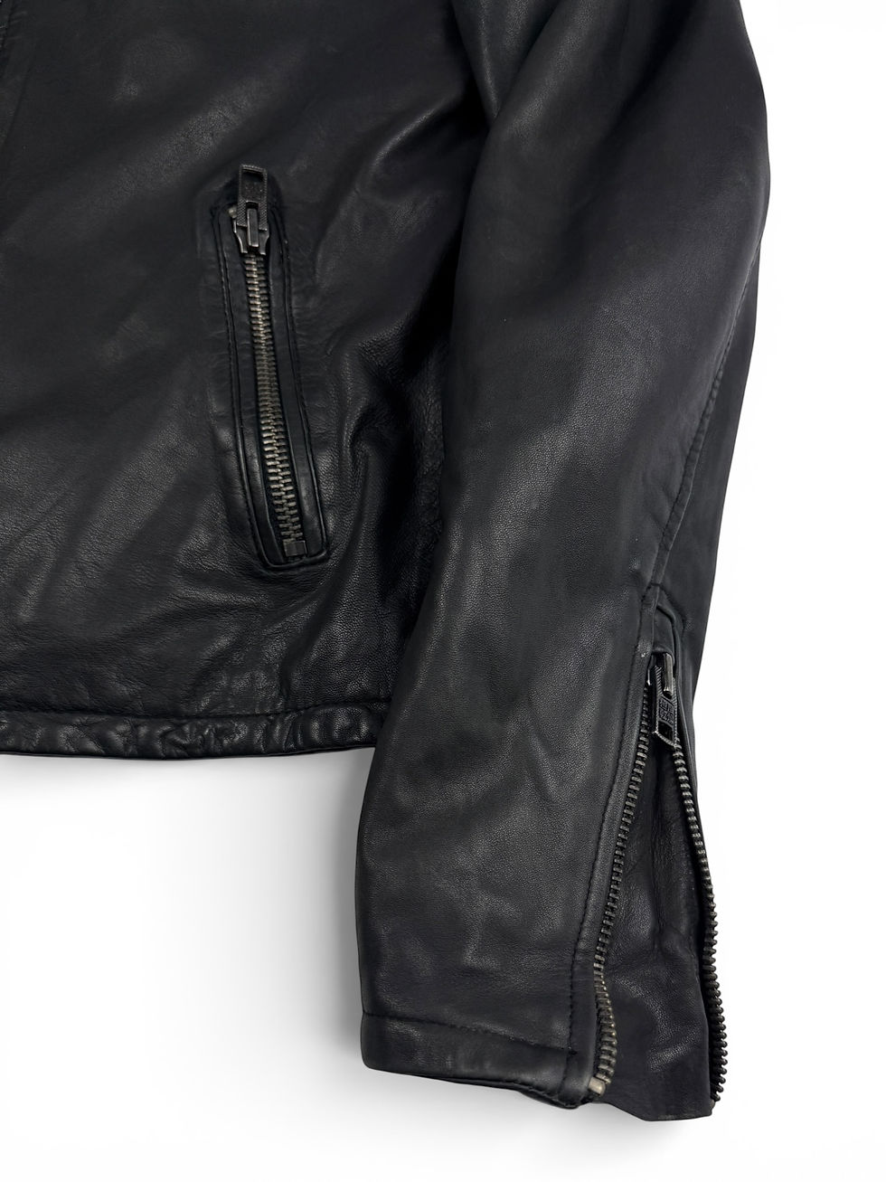 Miniatura: Skórzana kurtka biker Superdry