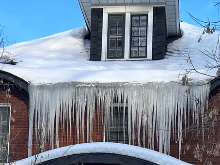 Ice dam on Ottawa home