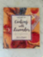 Front cover of The Art of Cooking with Lavender cookbook by Nancy Baggett.