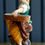 Thumbnail: Victorian Minton Majolica Hogarth Girl Match Holder Figure