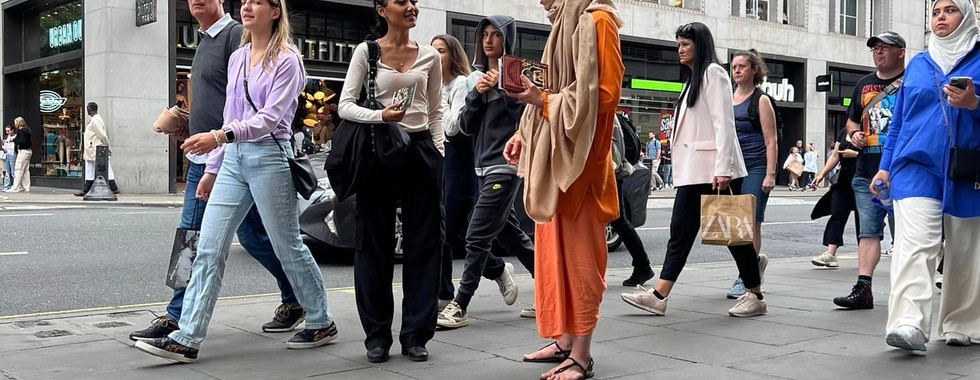 Krishna monks in London