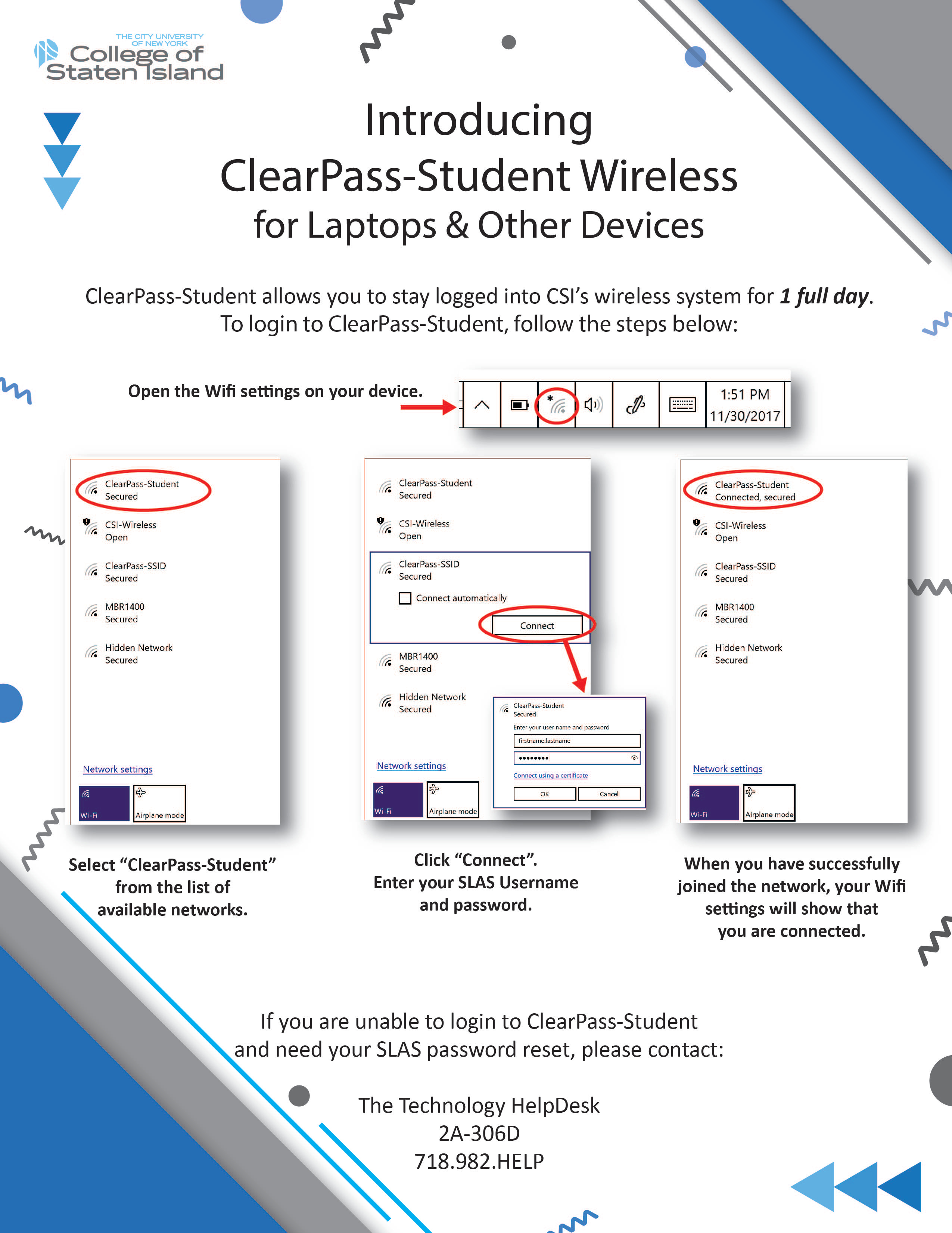 CSI Student Wireless Flyer