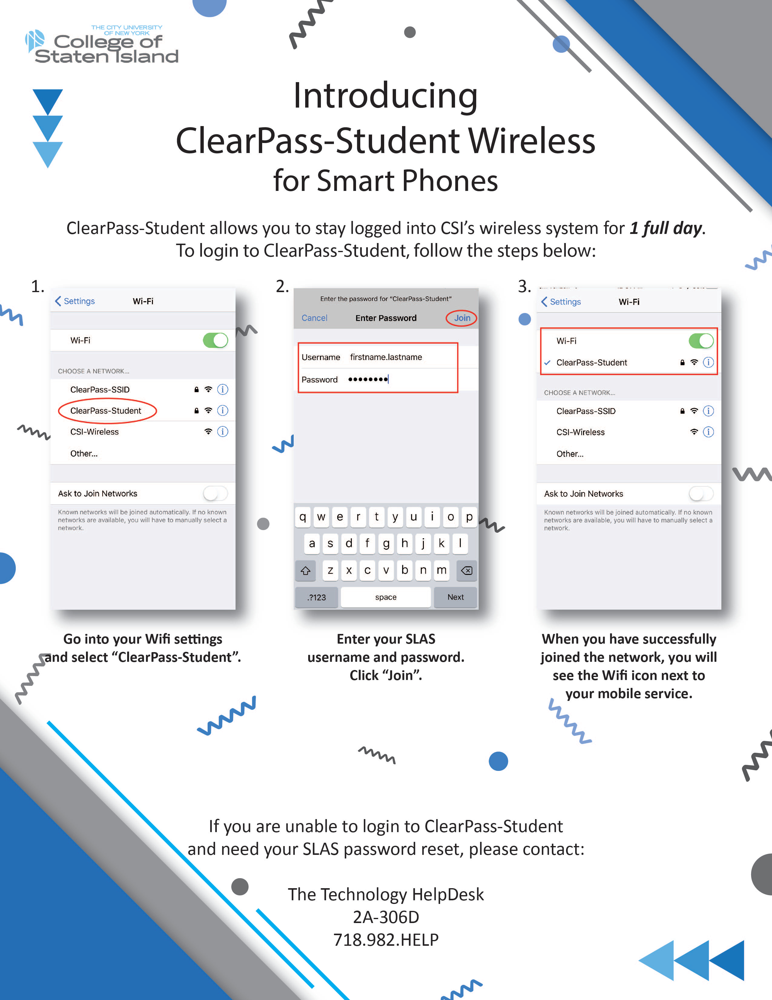 CSI Student Wireless Flyer