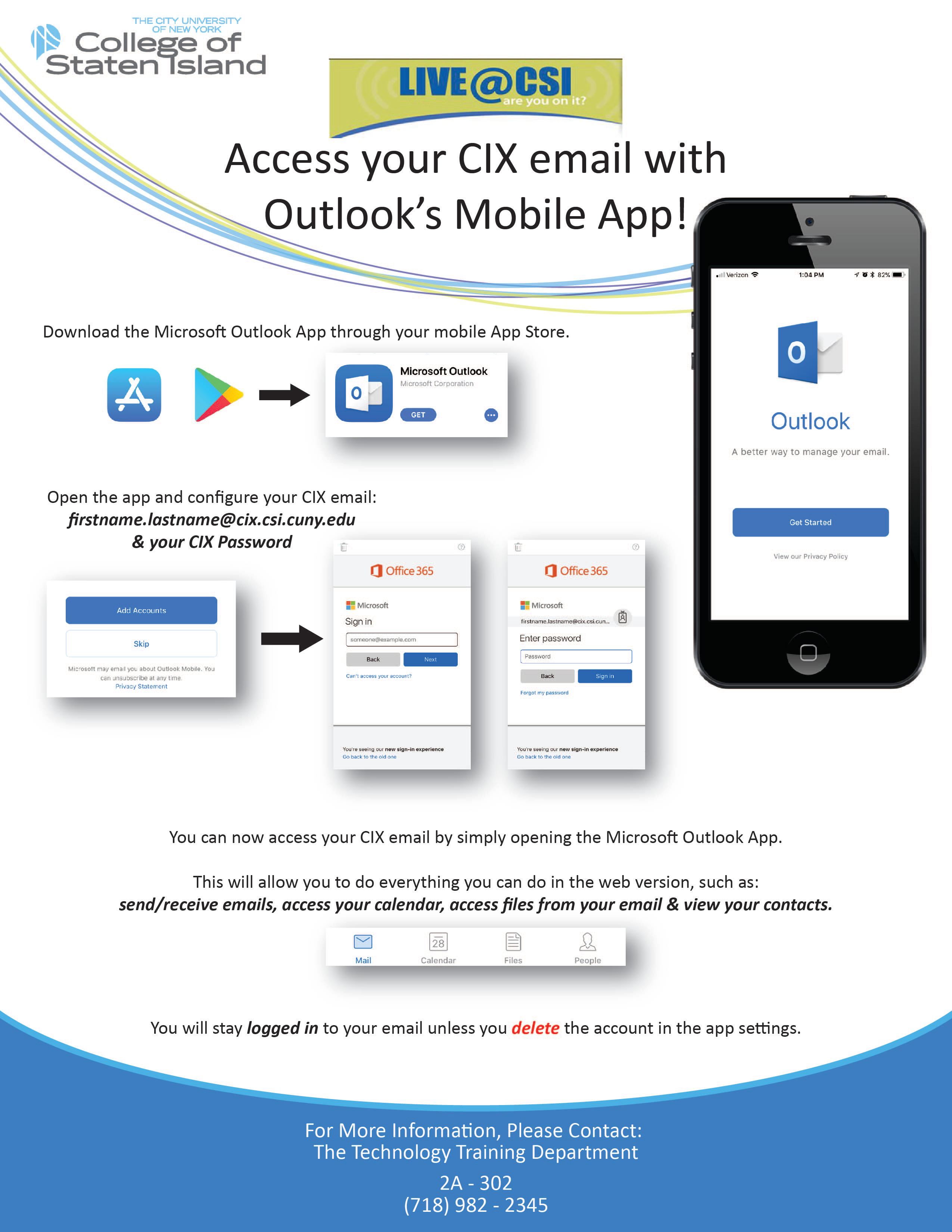 Accessing Outlook o