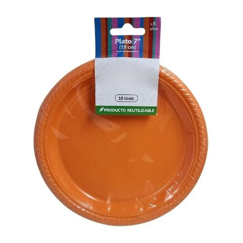 Miniatura: Plato plastico para cotillon y cumpleaños