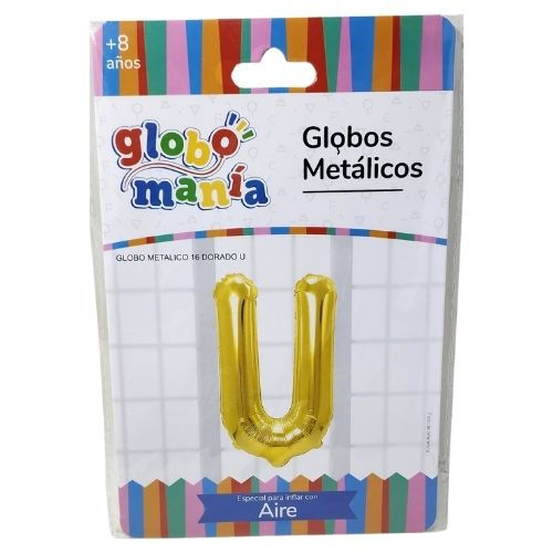 Miniatura: Globo letras doradas O a Z para cotillon