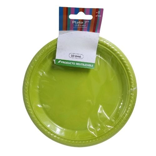 Miniatura: Plato plastico para cotillon y cumpleaños