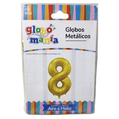 Miniatura: Globo numeros dorados para cotillon