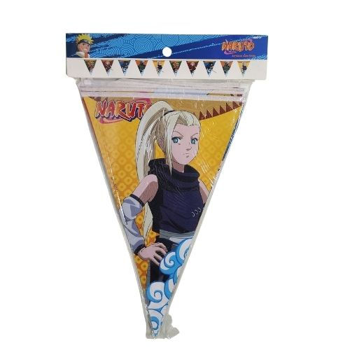 Banderin Naruto triangular para decoracion de cotillon y fiestas