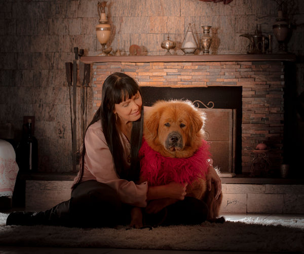 Mey(xin meimei) mastiff tibetano fêmea e fabiana