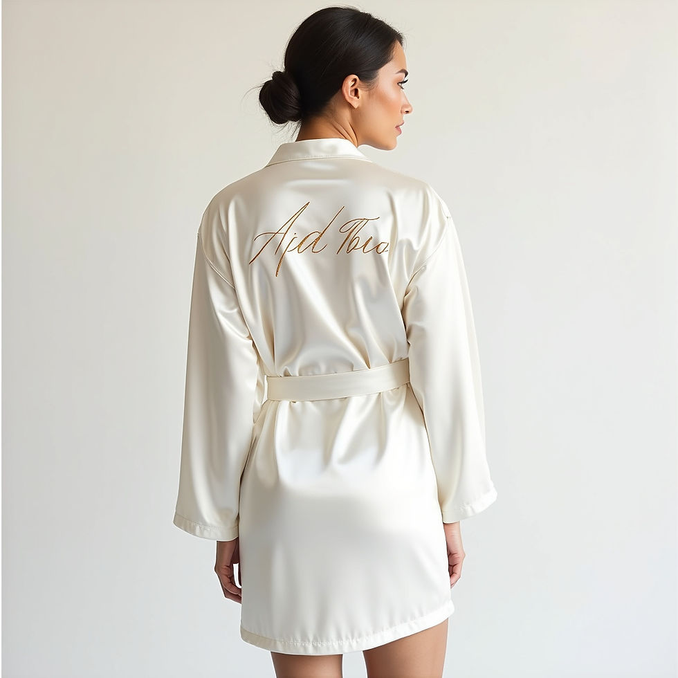 Embroidered Silk Robe