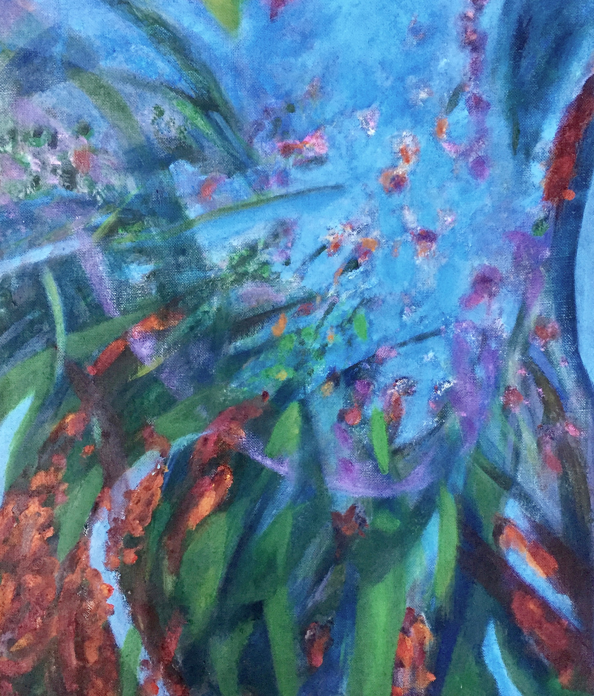 Opa's tuin 3 | olieverf op linnen | verkocht