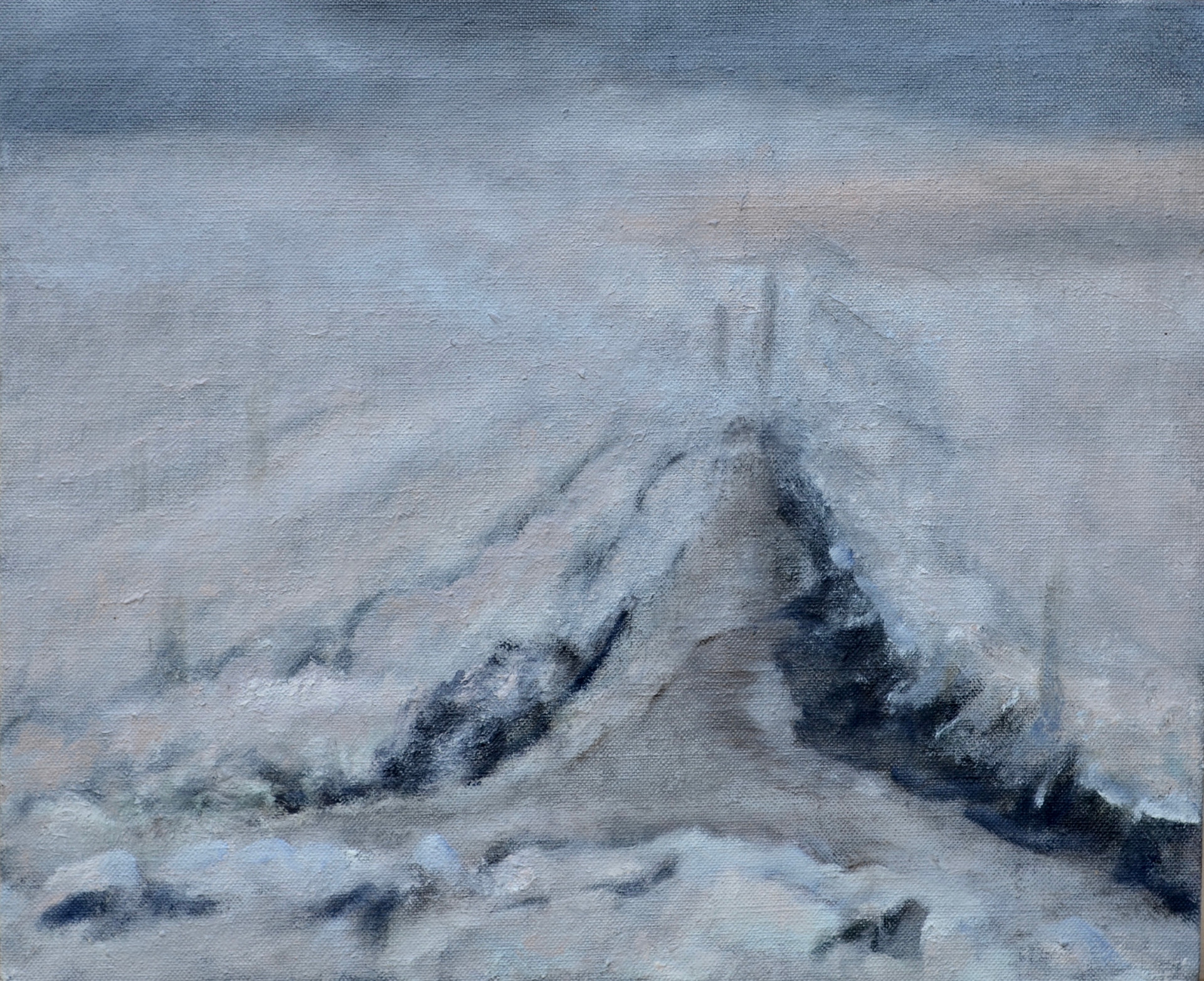 Sneeuw | olieverf op paneel | 30x26