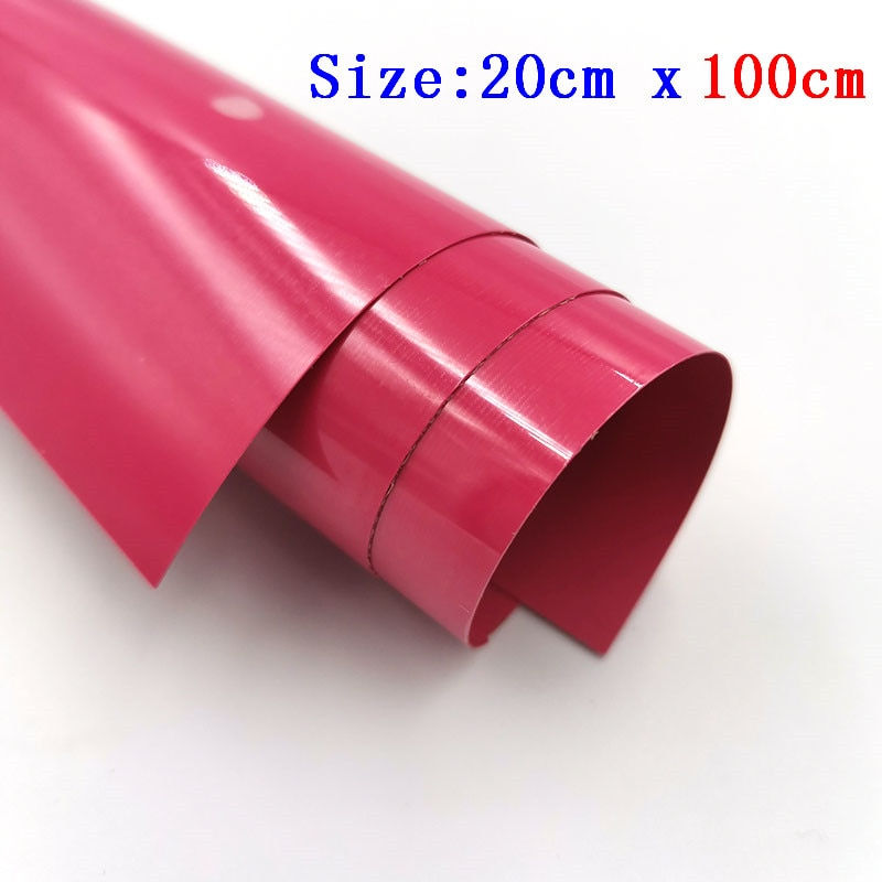 Thumbnail: PU Heat Transfer Vinyl Iron-On T-Shirt Textiles Cricut Film 20cm x 100cm dark pink