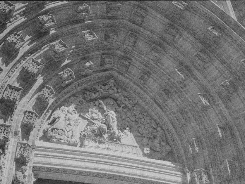 A photograph in Seville of the cathedral