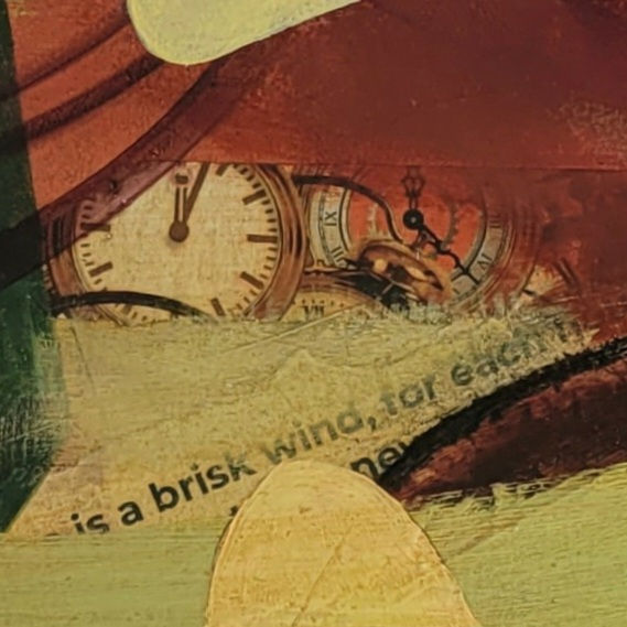 Thumbnail: Close up detail of Chronos III, an abstract exploring the theme of Time