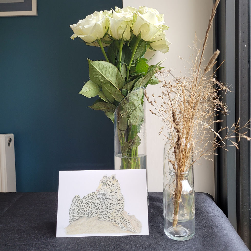 Thumbnail: Leopard greetings card