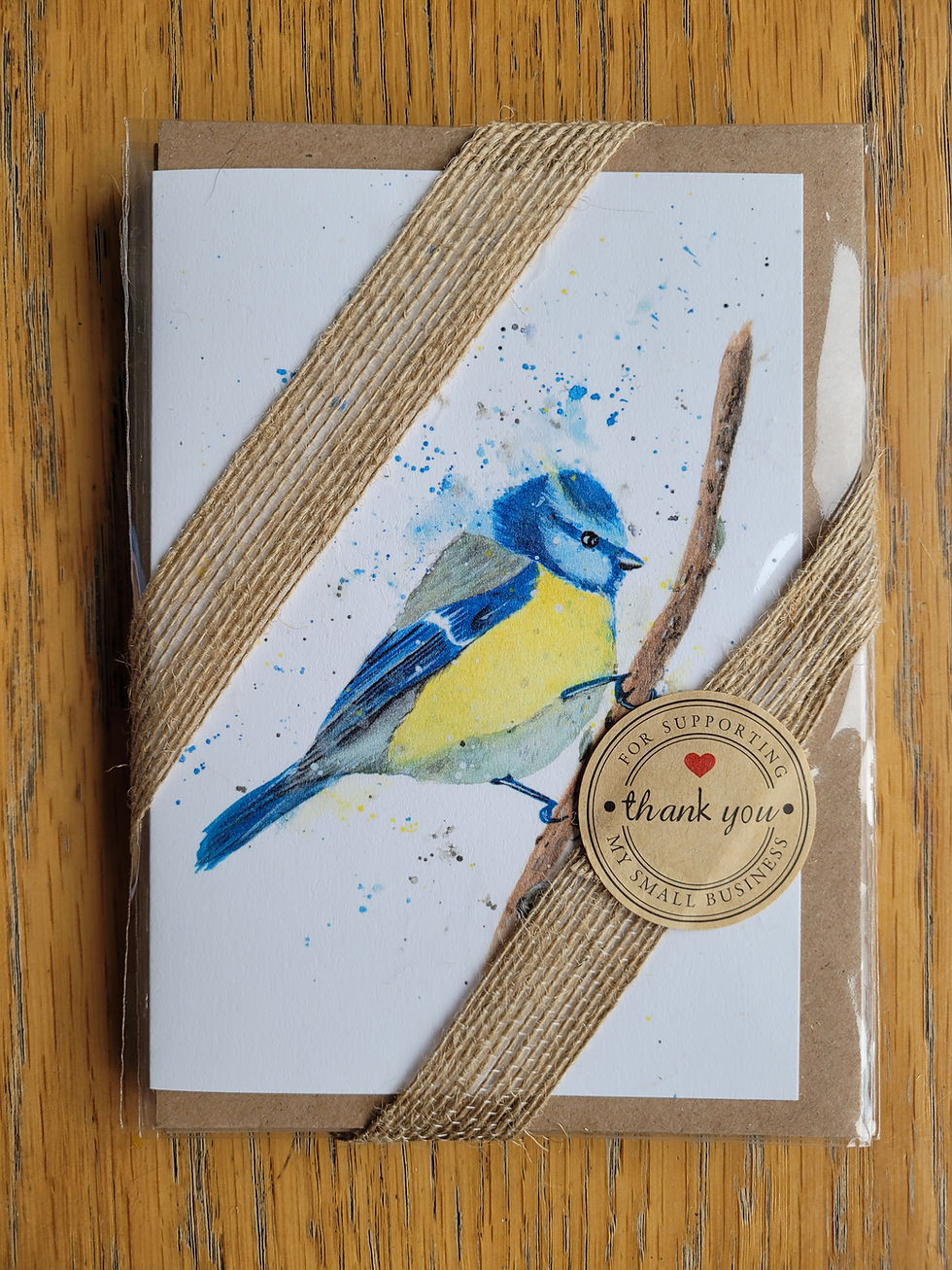 Thumbnail: Close up of the woodland watercolour greetings card pack