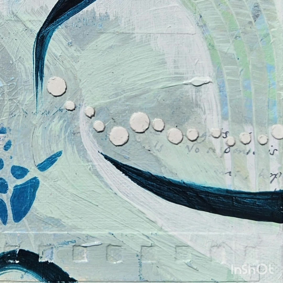 Thumbnail: Video showcasing Whispering with the Waves II, a coastal inspired abstract by Louise Brook.