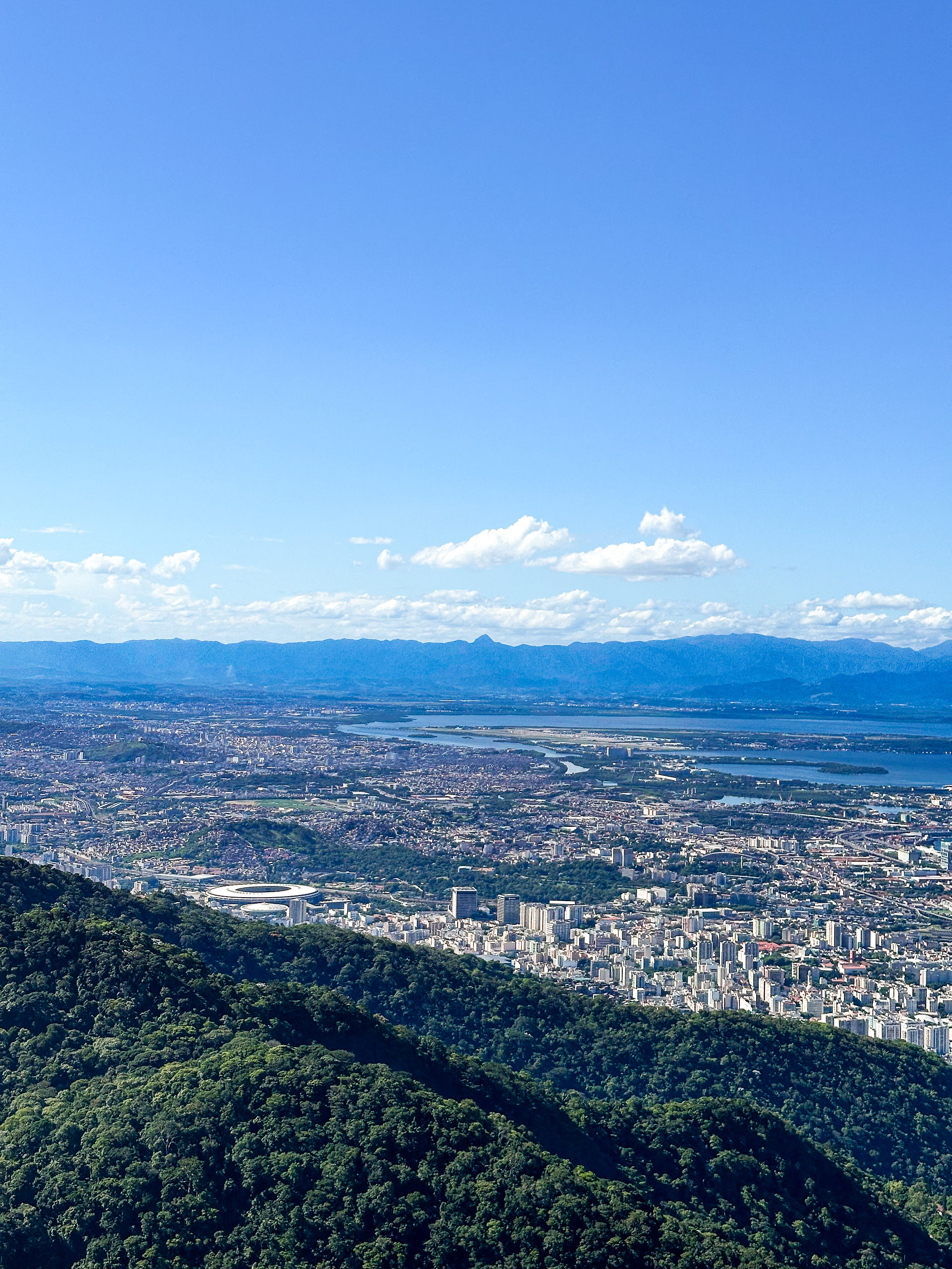 Landscape views of rio de janeiro from Christ the Redeemer 
