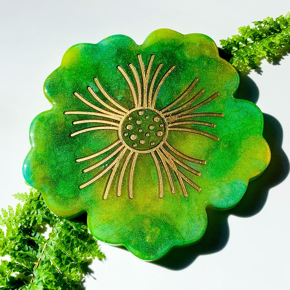 Thumbnail: Evergreen Meadow Travel Inspired Table Coaster