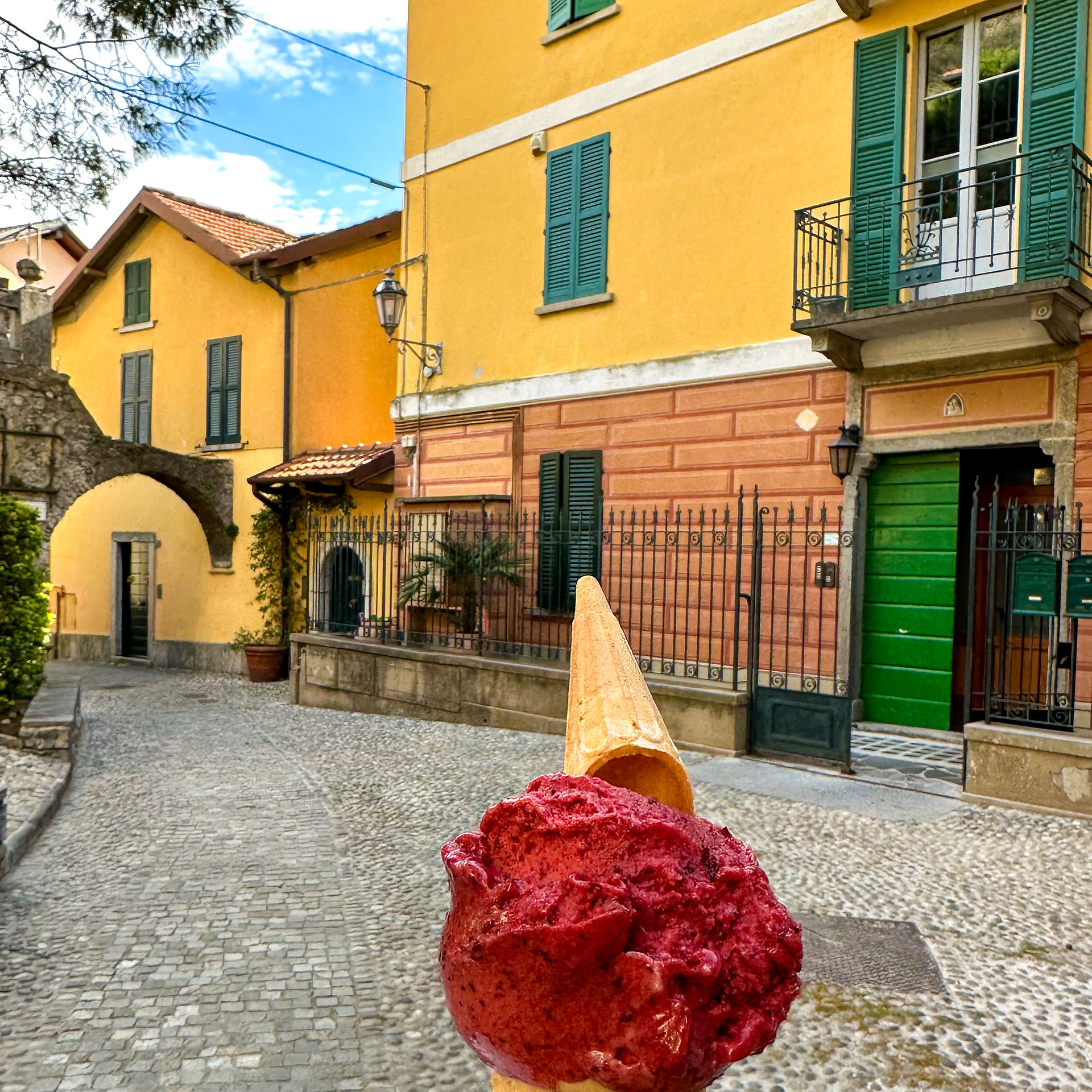 Italian Sorbet Ice Cream Lake Como