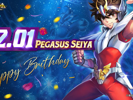 🎊 1º de dezembro é o aniversário de Pegasus Seiya !! 🎁