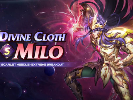 Milo de Armadura Divina capacitado pelo sangue de Atena!