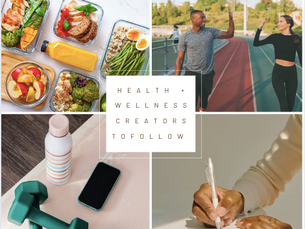 Health + Wellness Creators to Follow