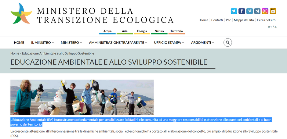 "EDUCAZIONE AMBIENTALE"