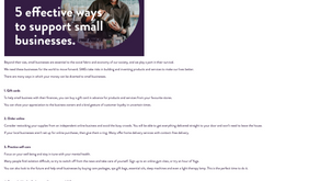 5 Effective Ways to Support Small  Businesses.